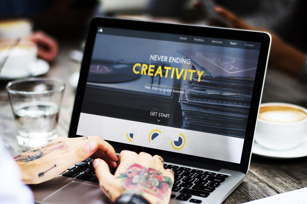 Creative website designing and role of digital media